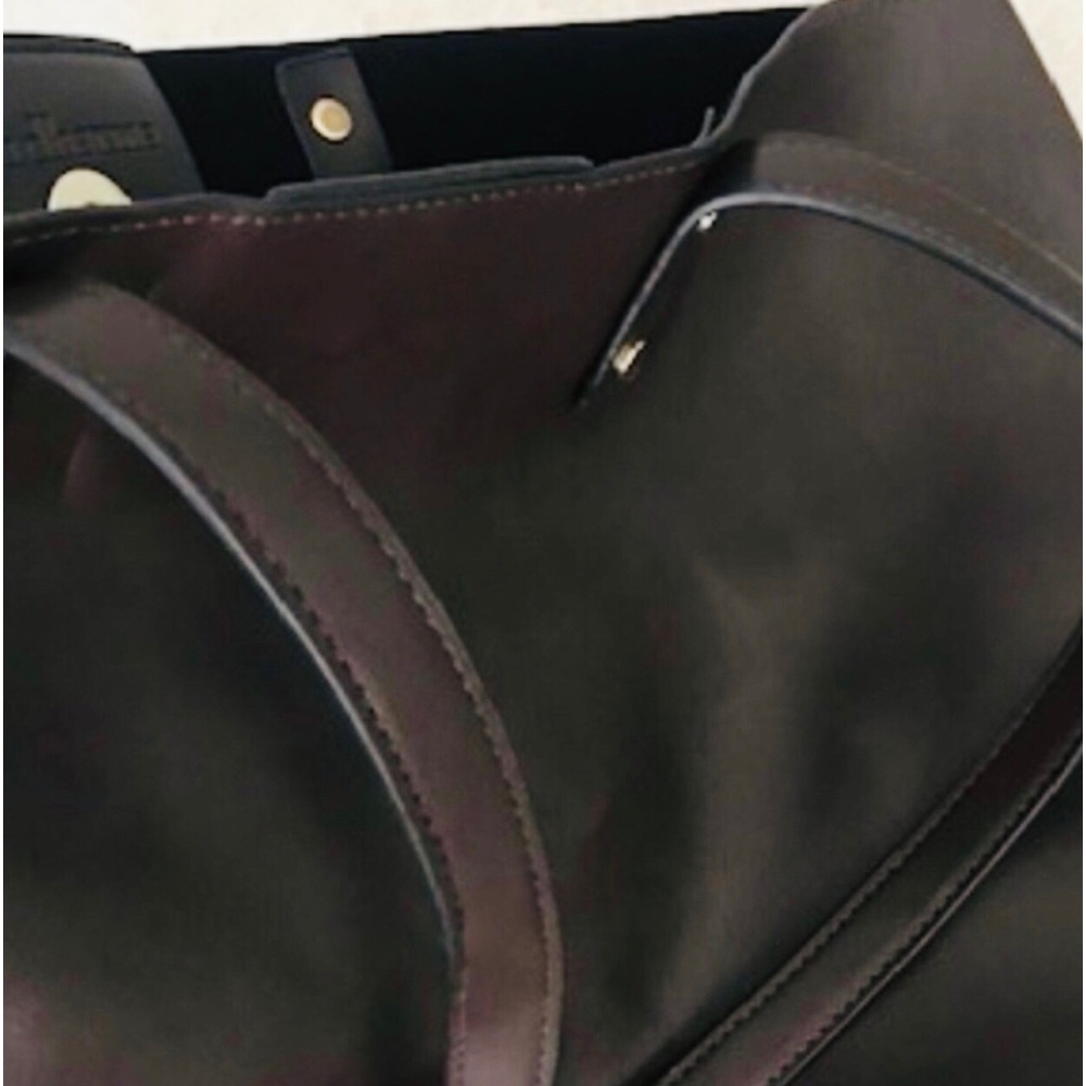 Lulu Dharma Black Vegan Leather Tote NWOT. Excellent Condition.🖤 - Picture 2 of 6